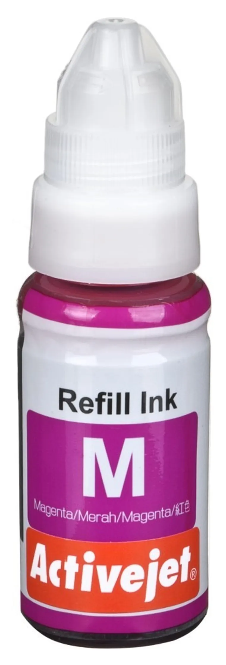 Activejet, tusz do drukarki, zamiennik Canon GI-490M, Supreme, 70 ml, czerwony, AC-G490M