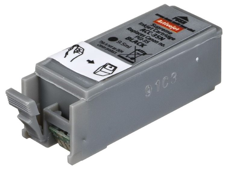 Activejet, tusz do drukarki, zamiennik Canon PGI-35, Supreme, 9, 5 ml, czarny, ACC-35N