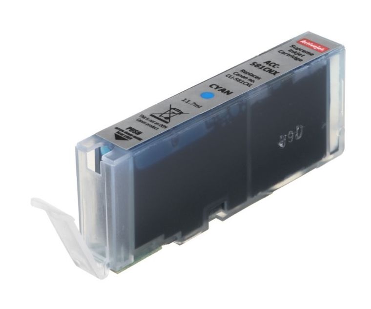 Activejet, tusz do drukarki, zamiennik CLI-581C XL, Supreme, 11,70 ml, niebieski, ACC-581CNX