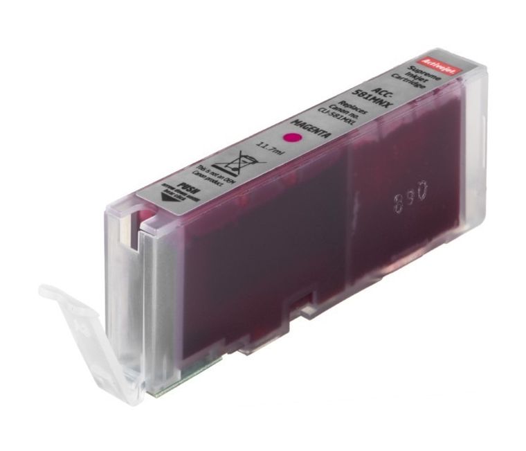 Activejet, tusz do drukarki, zamiennik CLI-581M XL, Supreme, 11,70 ml, czerwony, ACC-581MNX