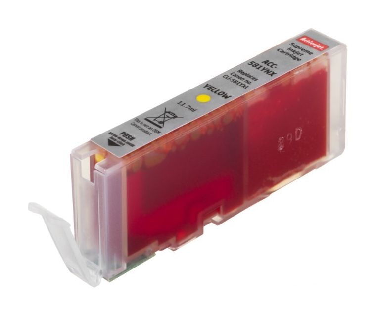 Activejet, tusz do drukarki, zamiennik CLI-581Y XL, Supreme, 11,70 ml, żółty, ACC-581YNX