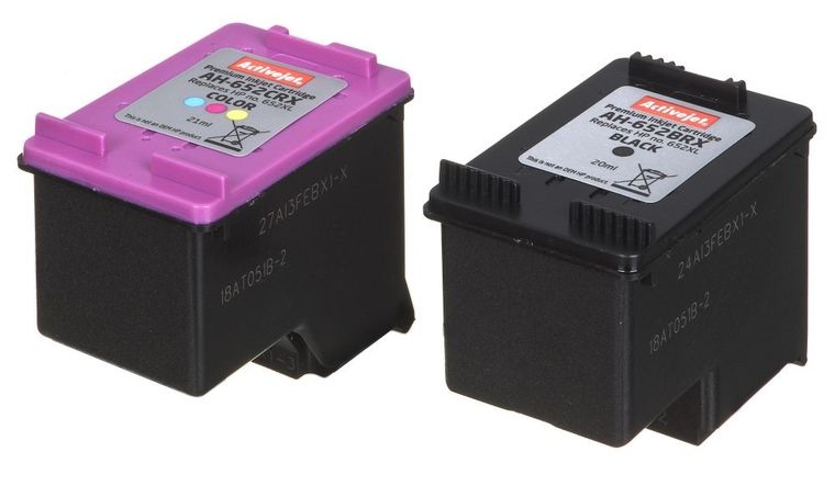 Activejet, tusz do drukarki, zamiennik HP 652 F6V25/F6V24, Premium, 1-20 ml, 1-21 ml, czarny, kolor, AH-M652RX