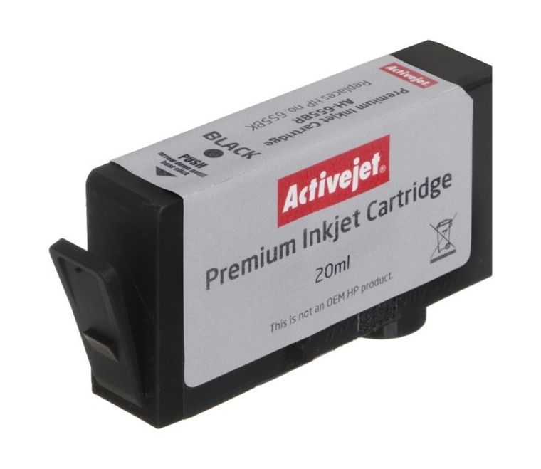 Activejet, tusz do drukarki, zamiennik HP 655 CZ109AE, Premium, 20 ml, czarny, AH-655BR