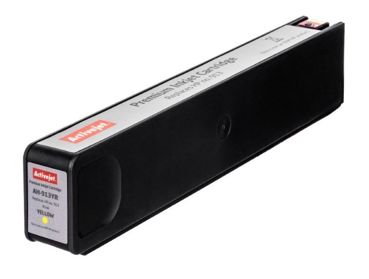 Activejet, tusz do drukarki, zamiennik HP 913 F6T79AE, Premium, 45 ml, żółty, AH-913YR