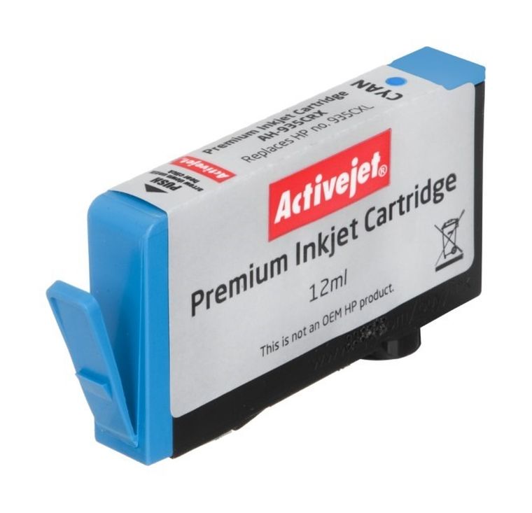 Activejet, tusz do drukarki, zamiennik HP 935XL C2P24AE, Premium, 12 ml, niebieski, AH-935CRX