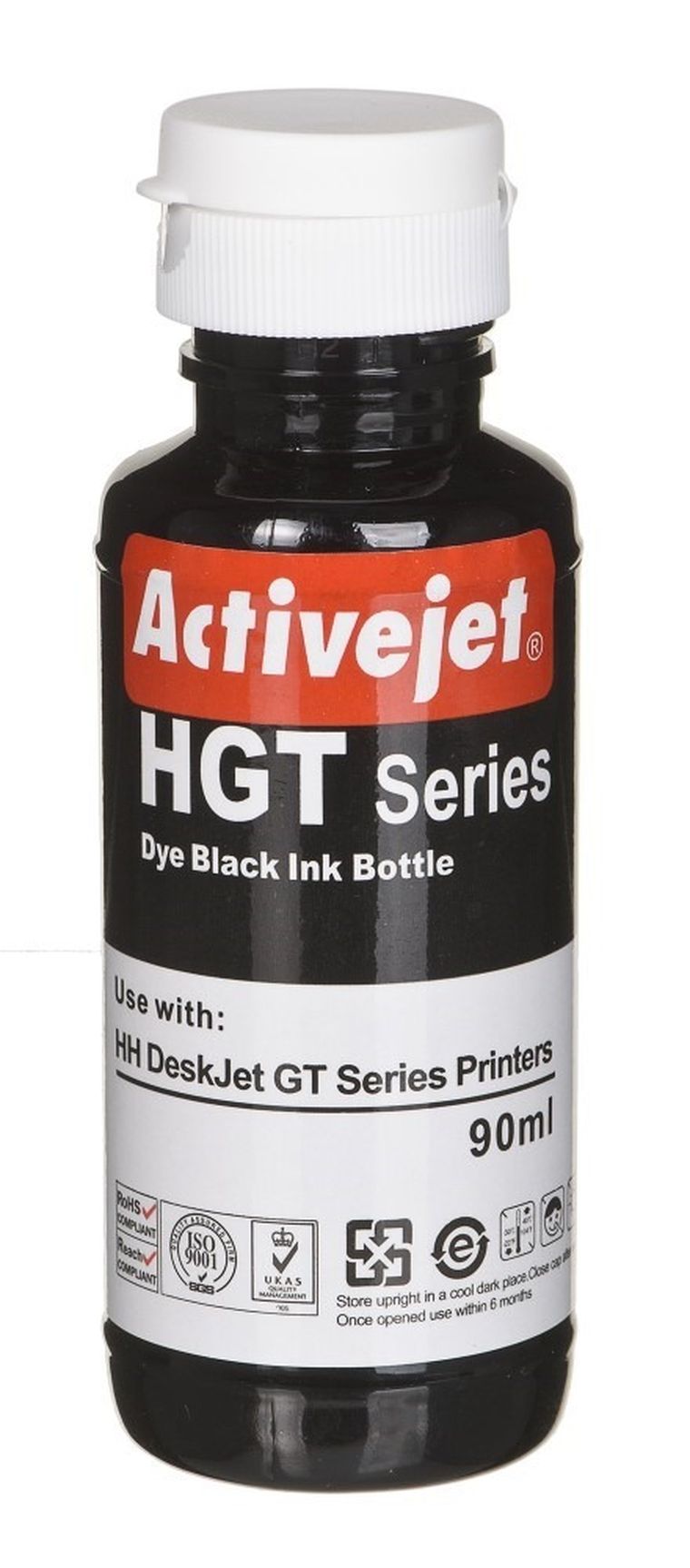 Activejet, tusz do drukarki, zamiennik HP GT51BK M0H57AE, Supreme, 90 ml, czarny, AH-GT51Bk