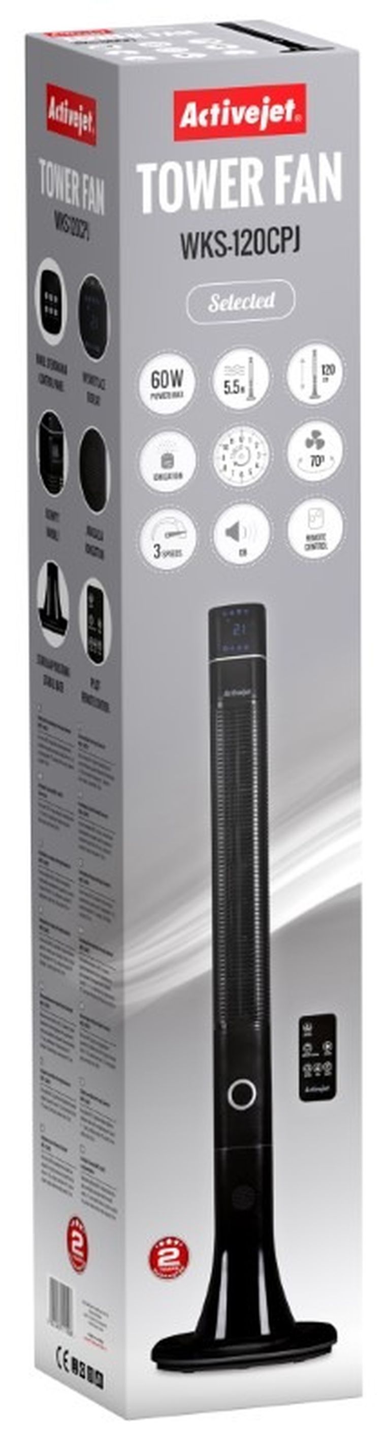 Activejet, wentylator kolumnowy, Selected, WKS-120CPJ