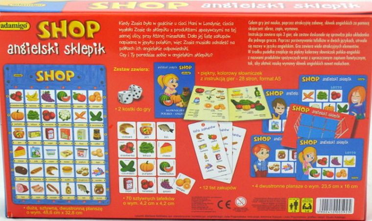 Adamigo, Angielski sklepik, gra edukacyjna