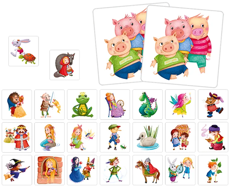 Adamigo, Bajki, memory, gra pamięciowa