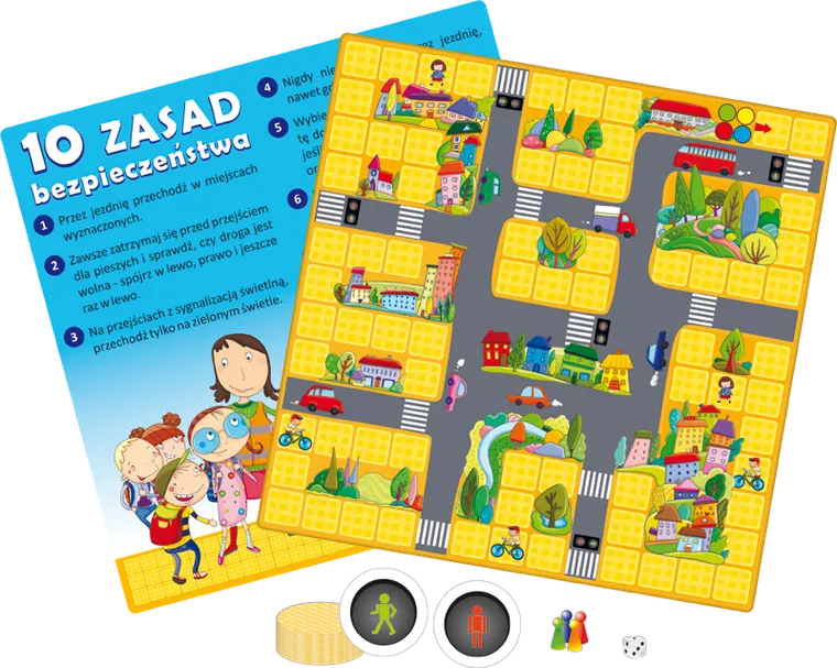 Adamigo, Bezpieczna droga, edukacyjna gra planszowa