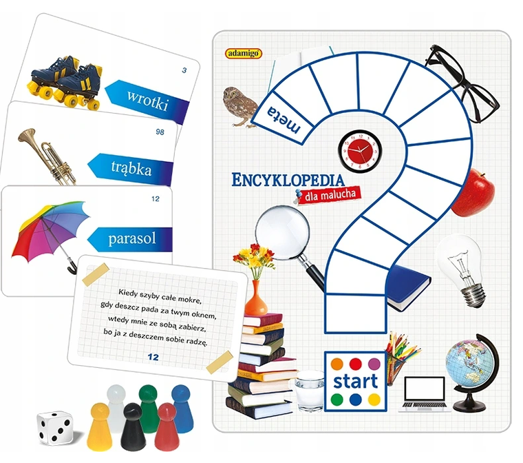 Adamigo, Encyklopedia dla malucha, Quiz, gra planszowa