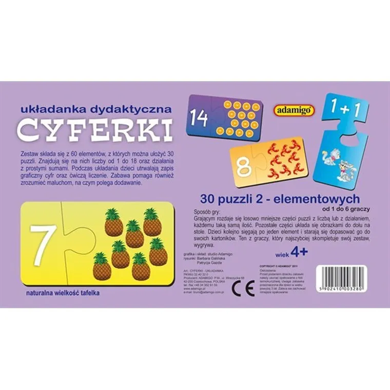 Adamigo, Gra liczbowa, Cyferki