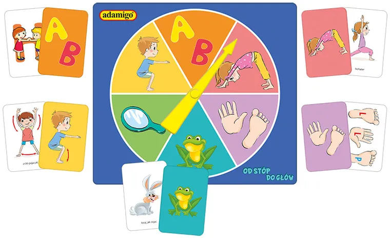 Adamigo, Od stóp do głów, zręcznościowa gra familijna