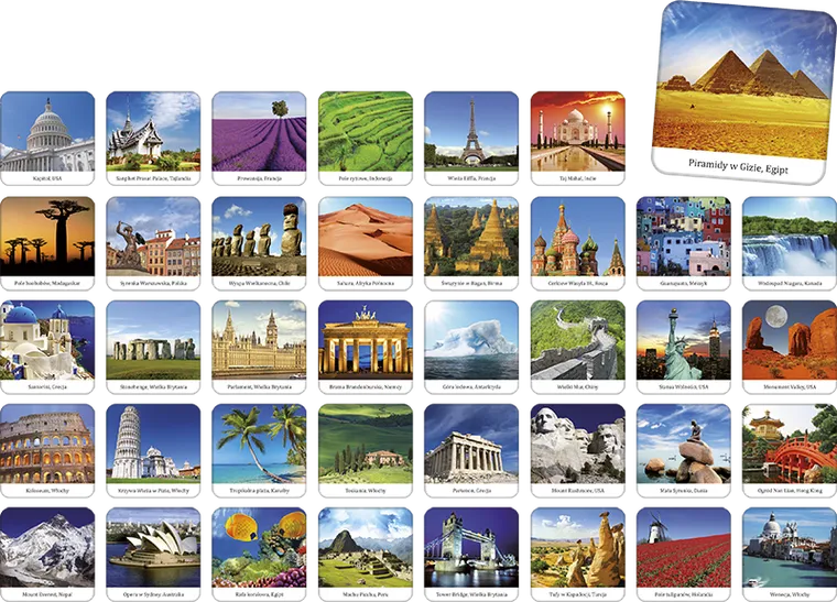 Adamigo, Odkryj świat - memory, gra pamięciowa