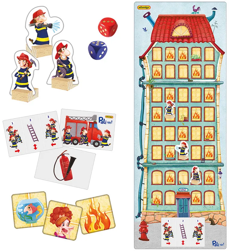 Adamigo, Pali się, gra familijna