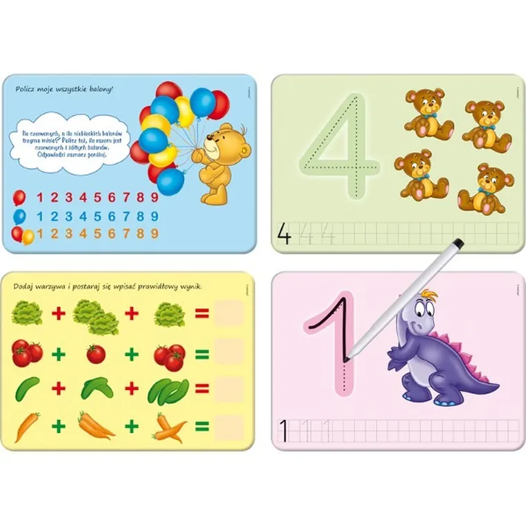 Adamigo, Piszę i zmazuję cyferki, zestaw edukacyjny