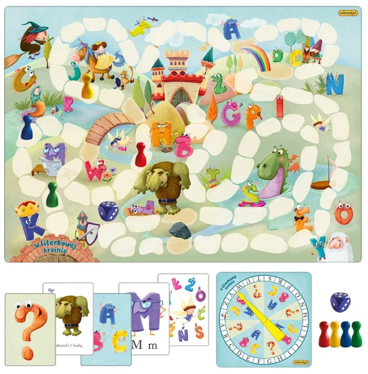 Adamigo, W literkowej krainie, gra familijna