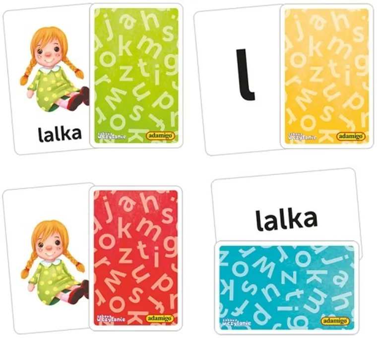 Adamigo, Zabawa w czytanie, gra edukacyjna