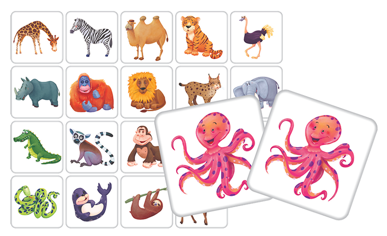 Adamigo, zwierzaki, memory mini