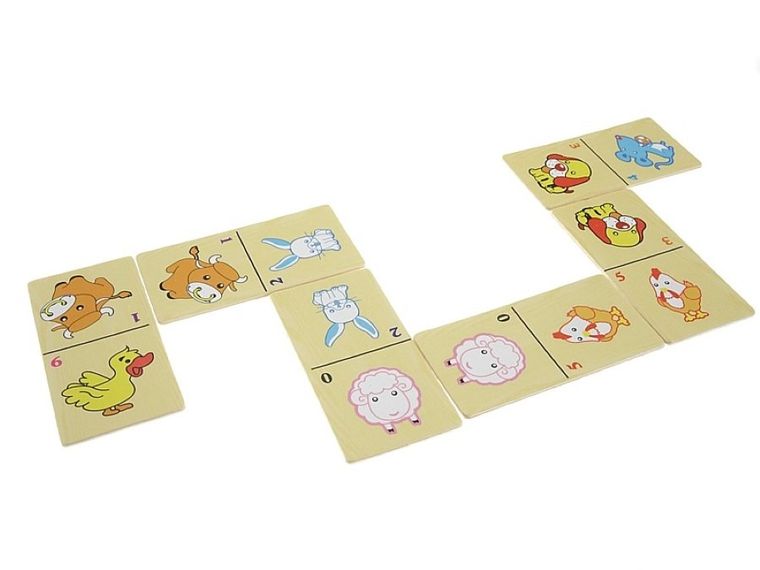 Adar, domino obrazkowe, drewniane, Zwierzątko