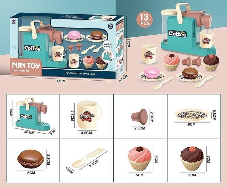 Adar, ekspres do kawy z ciasteczkami i kubkiem