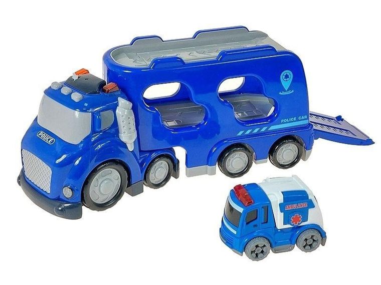 Adar, interaktywna laweta z autkiem policyjnym