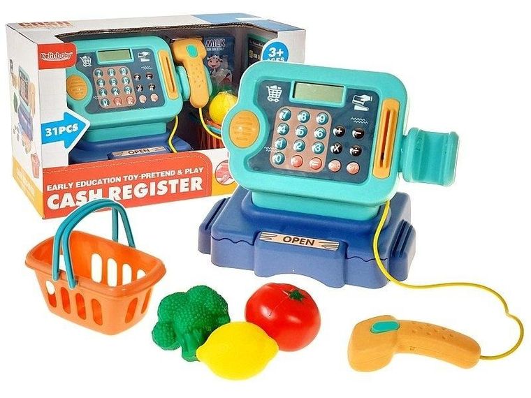 Adar, kasa sklepowa z akcesoriami, interaktywna