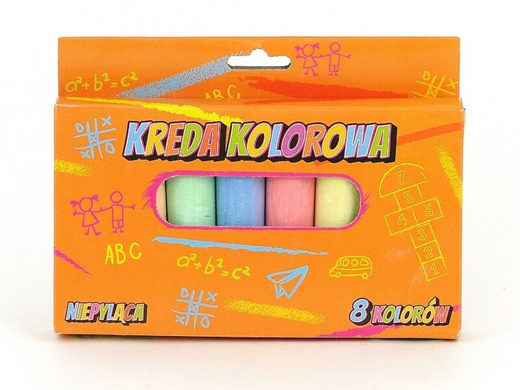Adar, kreda chodnikowa, 8 kolorów