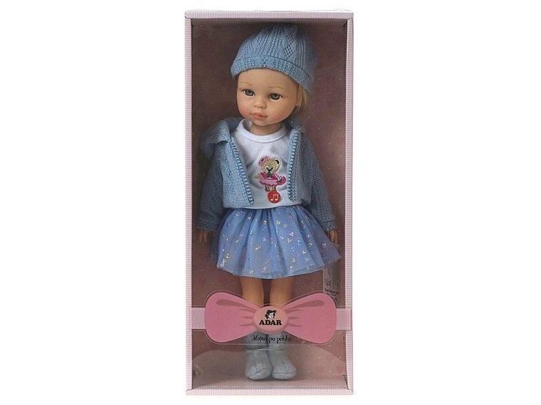 Adar, lalka z polskim dźwiękiem, niebieska spódnica, 38 cm