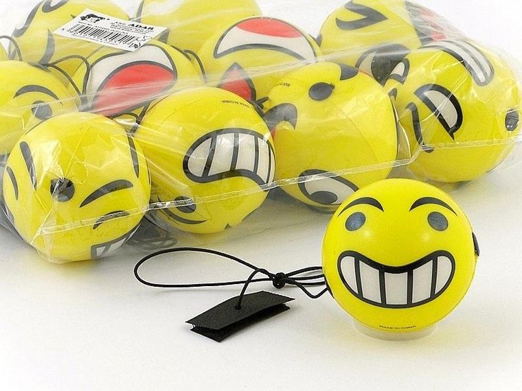 Adar, piłeczka piankowa na gumce z rzepem, 6 cm, 12 szt.