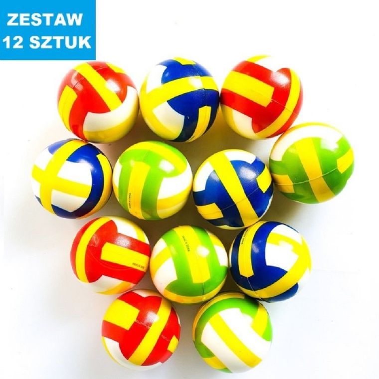 Adar, piłeczki piankowe, 6 cm, 12 szt.