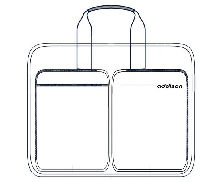Addison, torba na laptopa, Preston 15, 304015, 15,6", czarny