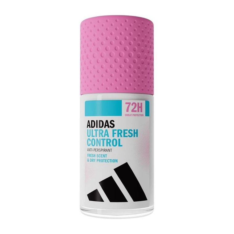 Adidas, Ultra Fresh Control 72h, dezodorant anti-perspirant roll-on dla kobiet, 50 ml