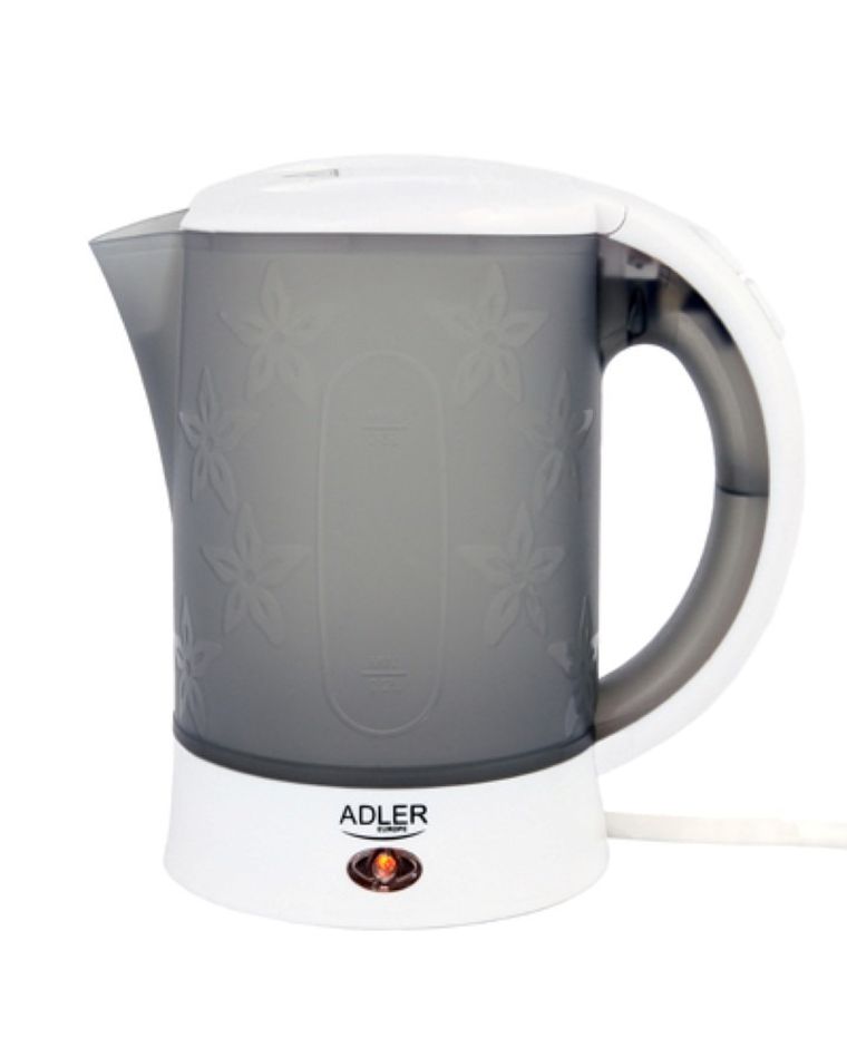 Adler, czajnik elektryczny, plastikowy, 0,6 l, 600W, AD 1268