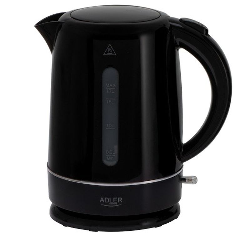 Adler, czajnik elektryczny z filtrem, czarny, 1,7l