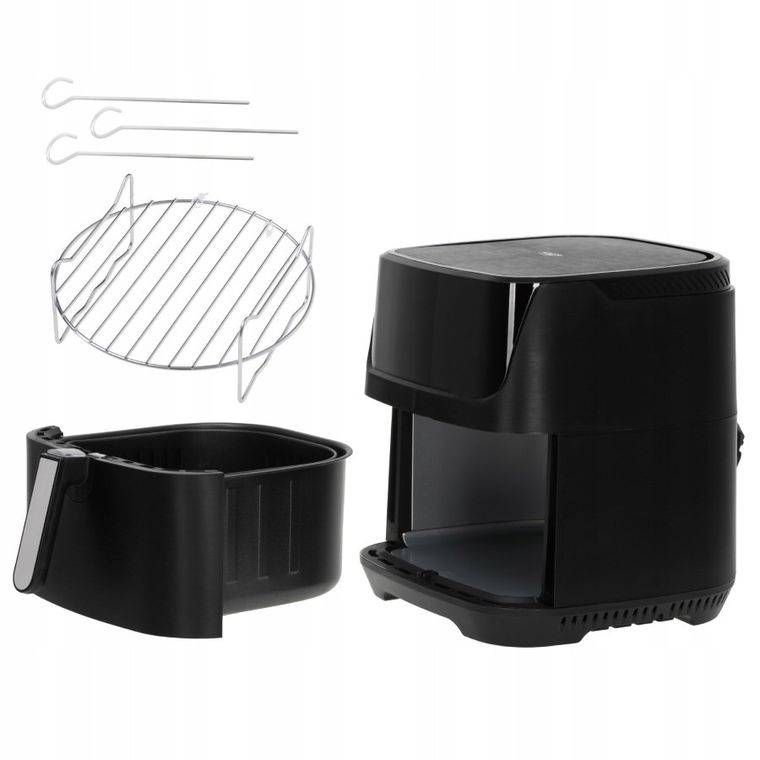 Adler, frytkownica beztłuszczowa, air fryer, 12 programów, 5,5l