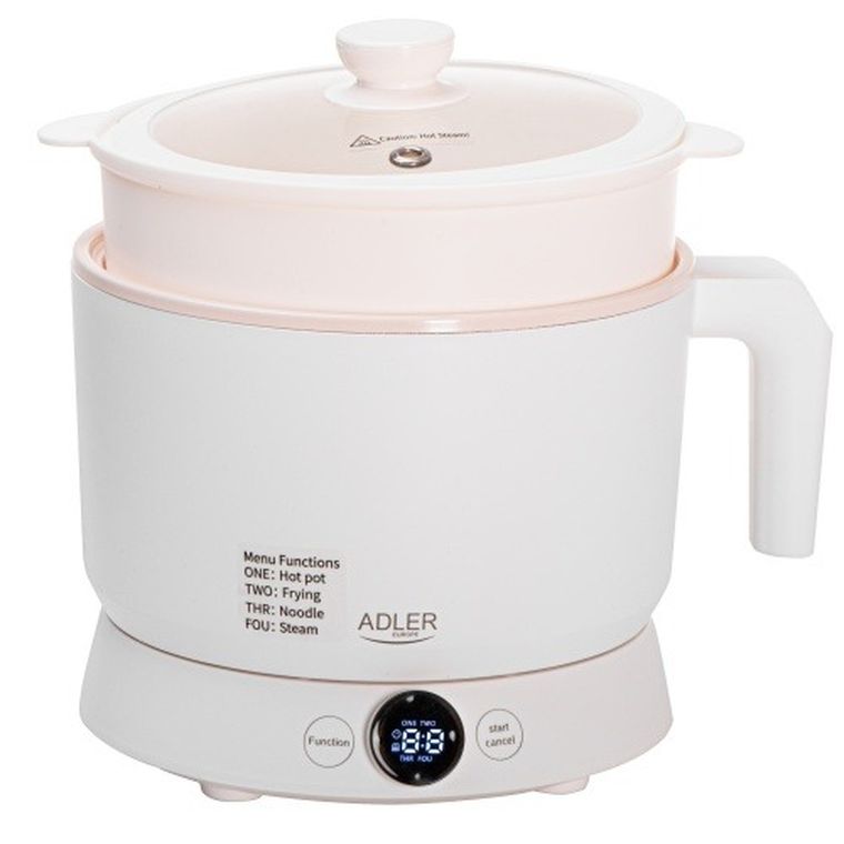 Adler, garnek wielofunkcyjny, 4 inteligentne tryby pracy, LED
