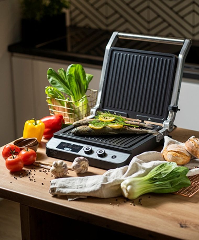 Adler, grill elektryczny 2w1, LED