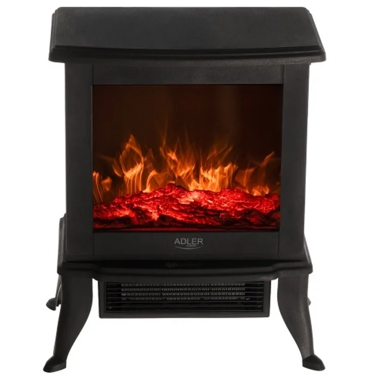 Adler, kominek elektryczny z termostatem, 1000W/1800W