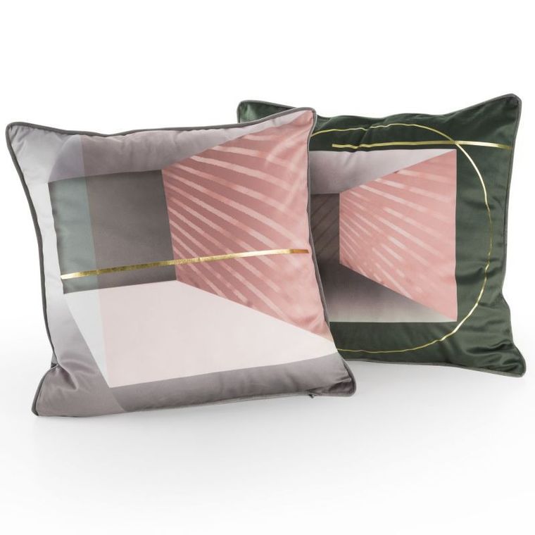 Adler, poszewka welwetowa z efektownym nadrukiem, 45-45 cm