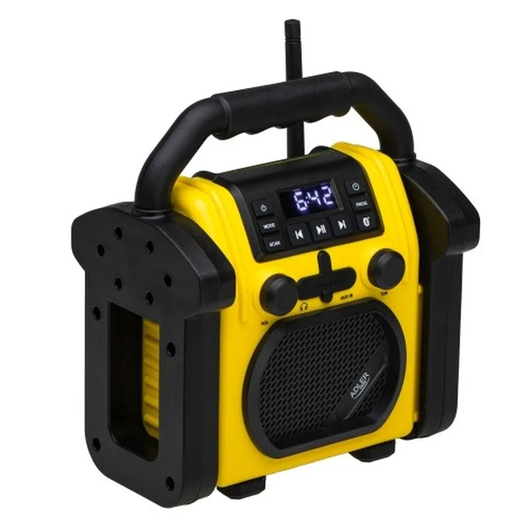 Adler, radio budowlane z Bluetooth, IPX 54