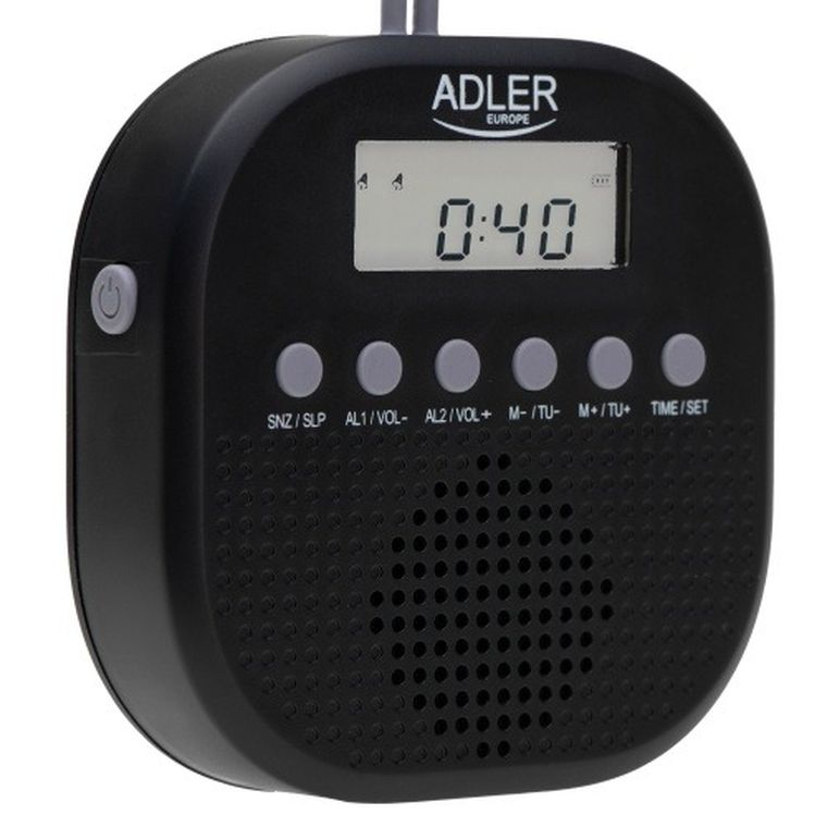 Adler, radio FM wodoodporne, IPX4