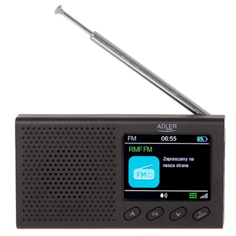 Adler, radio przenośne, LCD