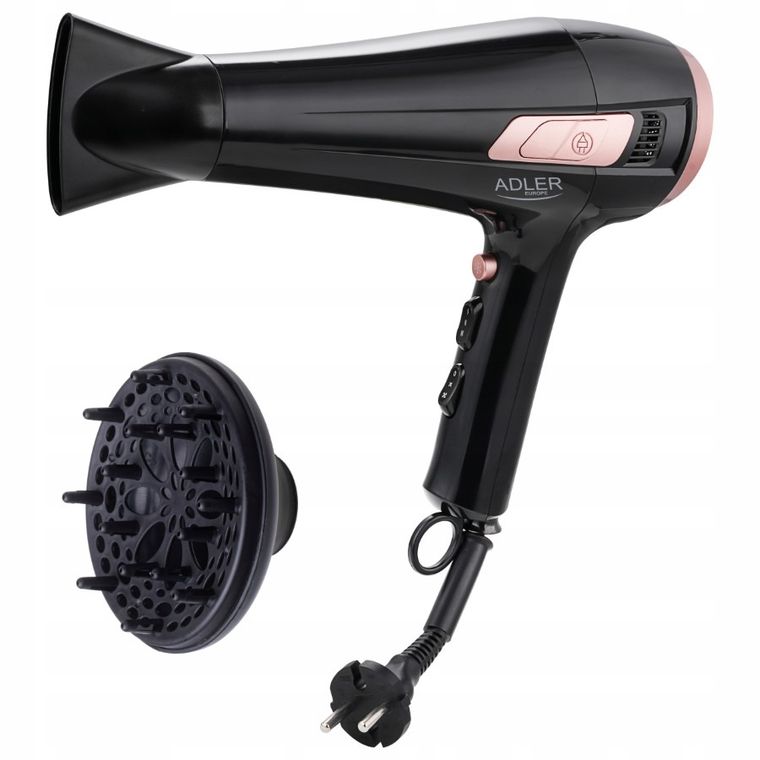 Adler, suszarka ze zwijanym przewodem, z dyfuzorem, 2400W