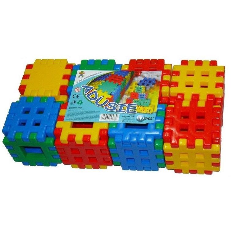 Adusie, klocki konstrukcyjne, wafle, 48 elementów
