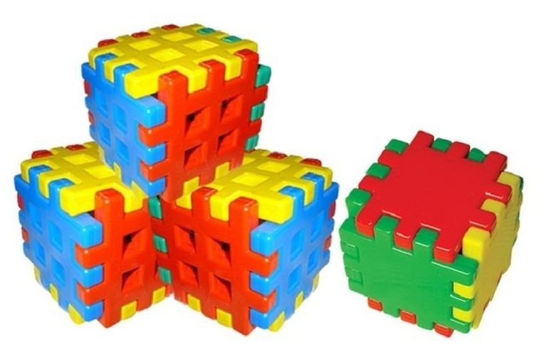 Adusie, klocki konstrukcyjne, wafle, 72 elementy