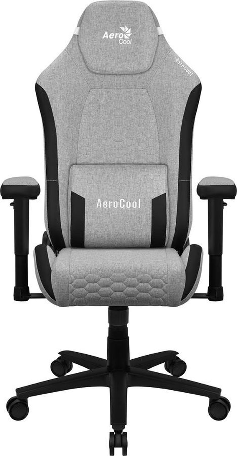 Aerocool, Crown, AeroWeave, fotel gamingowy, ash grey
