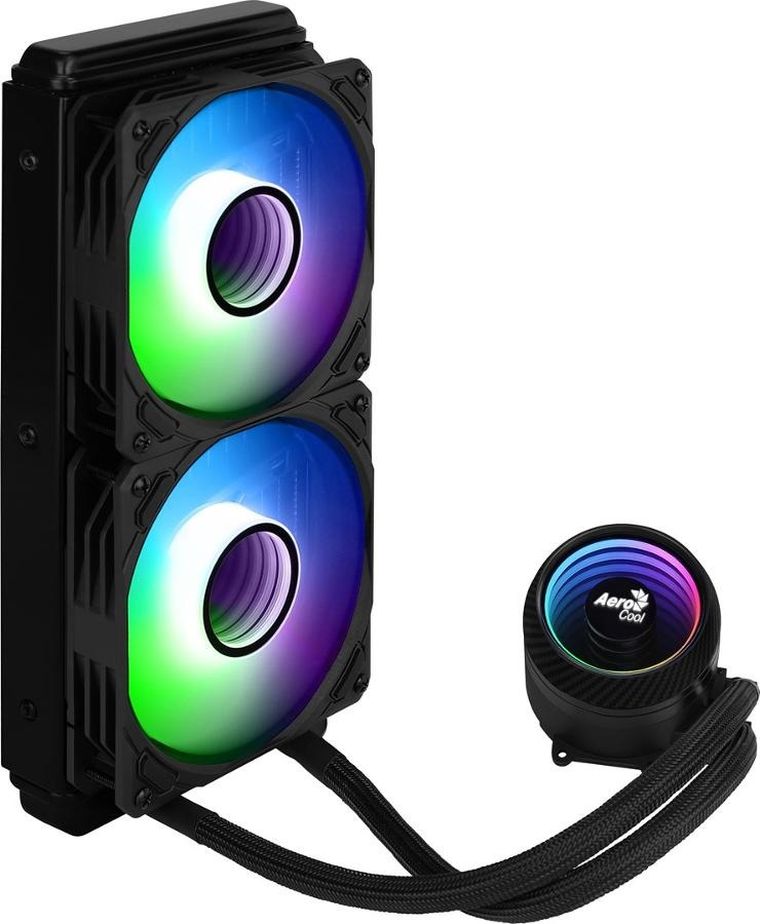 Aerocool, PGS Mirage L240, chłodzenie wodne, ARGB BK