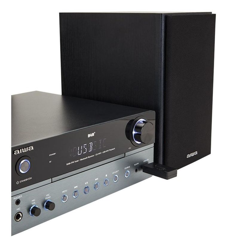 Aiwa, MSBTU-700DAB, wieża, 2-25W, czarna