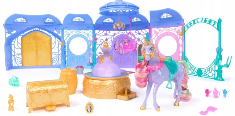 Akademia Jednorożców, Gwiezdna fontanna i stajnia, zestaw do małych figurek